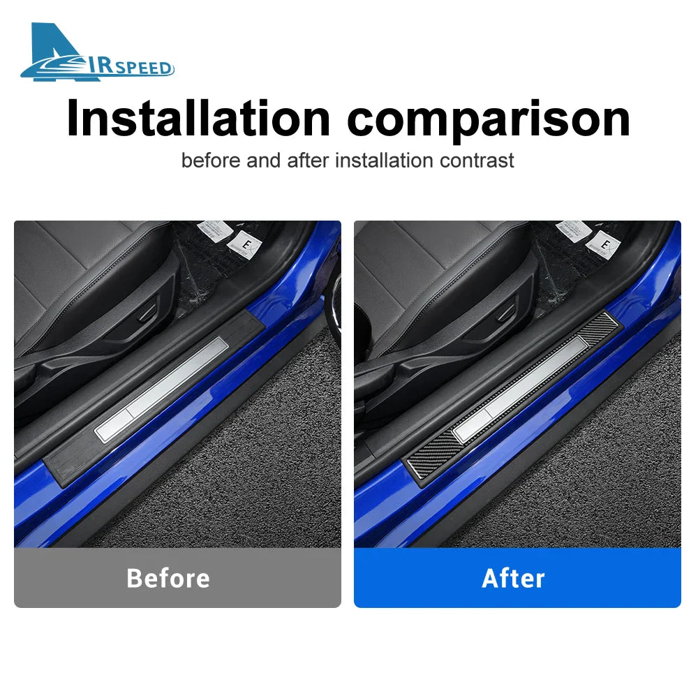 Real Soft Carbon Fiber Interior Trim for Ford Mustang GT (2015-2025) | LHD & RHD - 200000182:193#Carbon Fiber 2pcs-  DRIVEN - 2
