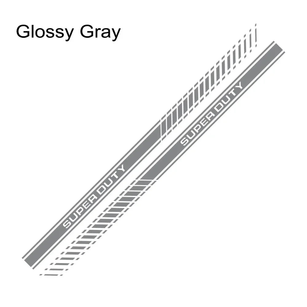 Door Side Body Stripe Decal for Ford Super Duty F-250 / F-350 / F-450 | Vinyl Truck Sticker 2-Pack - 200000182:771#Carbon Fiber-200000182:29#Glossy White-200000182:691#Glossy Gray-200000182:193#Glossy Black-200000182:366#Glossy Yellow-  DRIVEN - 10