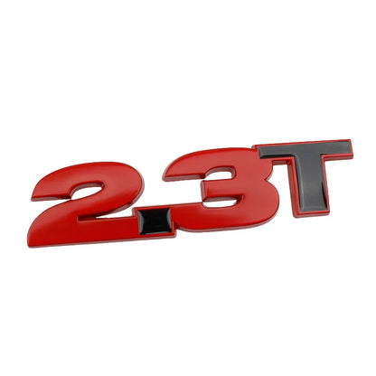 3D Metal 2.3T Displacement Badge for Ford Mustang GT / Shelby EcoBoost | Emblem Sticker - 200000182:691#C-200000182:29#B-200000182:193#A-  DRIVEN - 7