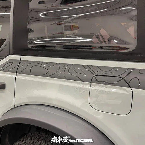 Modified Off-Road Sport Vinyl Decal Kit for Ford Bronco (2022) | KK Custom Body Wrap - 200000182:691#C-200000182:10#D-200000182:193#A-200000182:29#B-  DRIVEN - 8