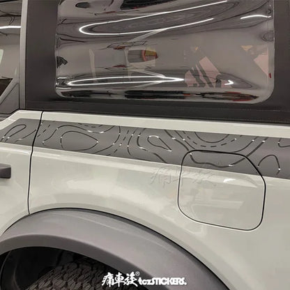 Modified Off-Road Sport Vinyl Decal Kit for Ford Bronco (2022) | KK Custom Body Wrap - 200000182:691#C-200000182:10#D-200000182:193#A-200000182:29#B-  DRIVEN - 8