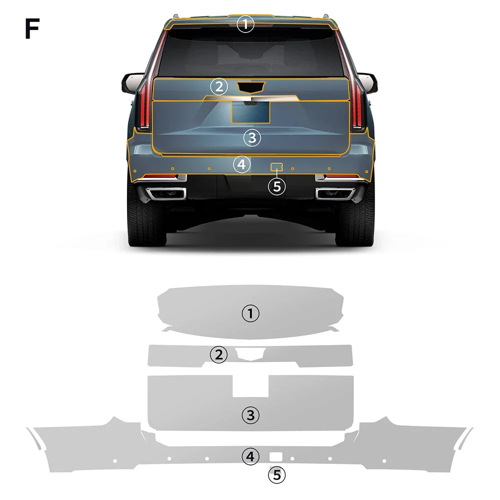 Precut PPF for Cadillac Escalade (2025+) | TPU Paint Protection Film Clear Bra - 200000182:193#Rear Trunk-200000182:175#Rear Side-200000182:366#Whole Set-200000182:29#Hood-200000182:10#Front-  DRIVEN - 7