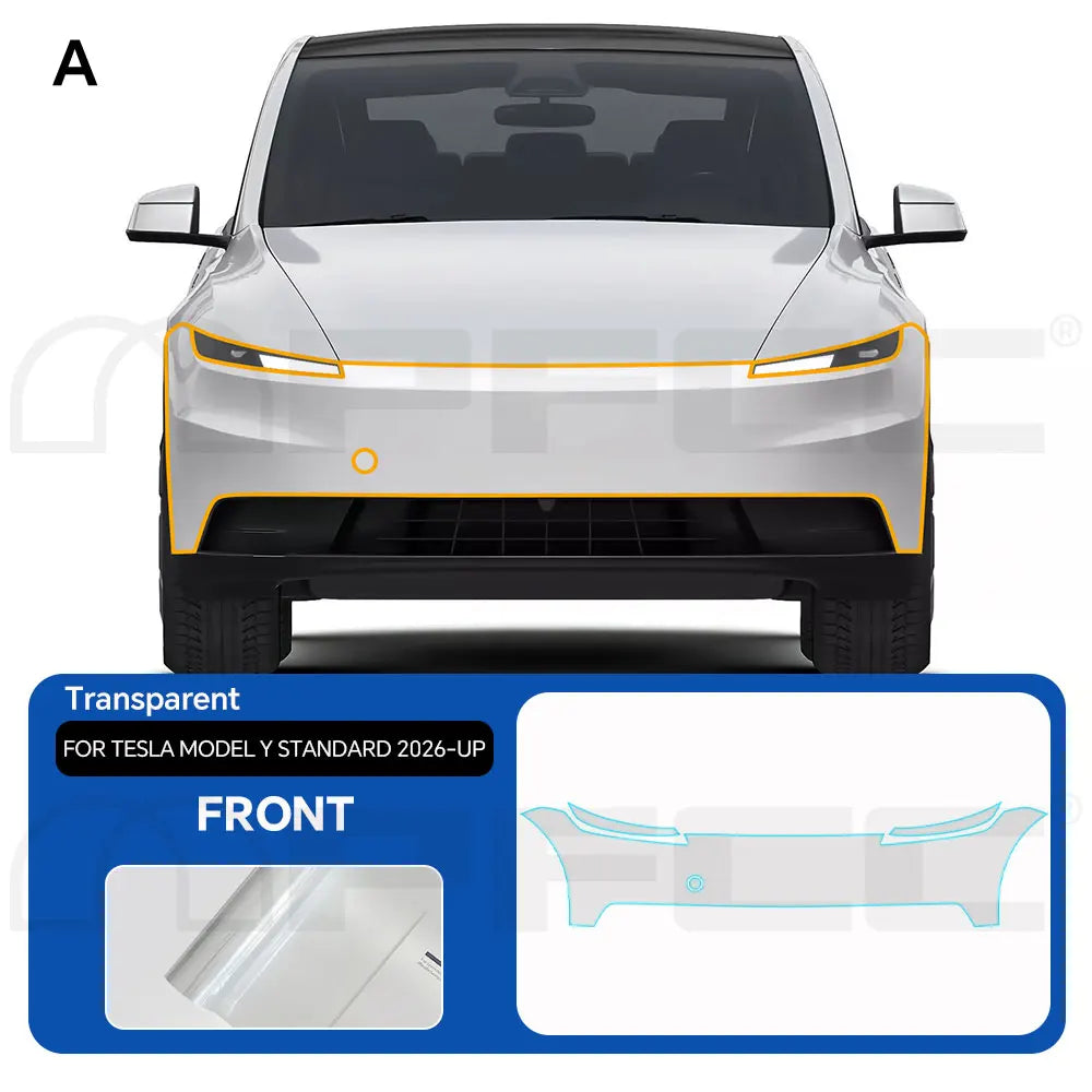 Precut PPF for Tesla Model Y Standard (2026+) | TPU Paint Protection Film Clear Bra - 200000182:173#Front and Hood;355:203282823#With Tools;5:200000990#Transparent Film-200000182:29#Hood;355:203282823#With Tools;5:200000990#Transparent Film-200000182:691#Doors;355:203282823#With Tools;5:200000990#Transparent Film-200000182:10#Rear Trunk;355:203282823#With Tools;5:200000990#Transparent Film-200000182:175#Whole Set;355:203282823#With Tools;5:200000990#Transparent Film-  DRIVEN - 11