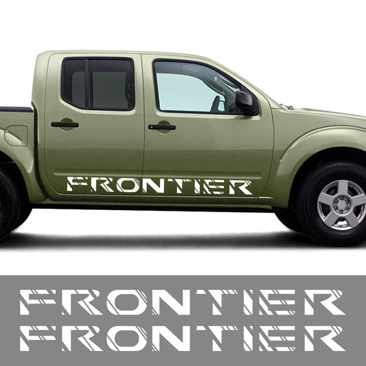 Door Side Stripe Decal for Nissan Frontier D40 / D22 / NP300 | 2-Piece Pickup Truck Vinyl Graphic - 200000182:193#Glossy Black;5:200000990#170X13CM-  DRIVEN - 1