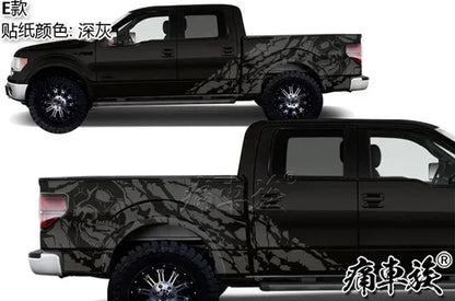 Full-Body Appearance Decoration Vinyl Kit for Ford F-150 Raptor | Custom KK Pickup Wrap - 200000182:29#A2-200000182:193#A1-200000182:366#C1-200000182:350852#C-200000182:10#B-  DRIVEN - 10