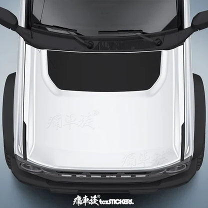 Custom Modified Hood Personality Vinyl Sticker for Ford Bronco | Special KK Film Wrap - 200000182:193#A-200000182:29#B-200000182:1052#K-200000182:350850#L-200000182:350853#M-  DRIVEN - 7