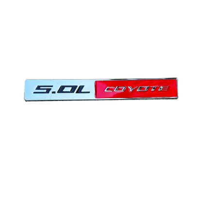5.0L COYOTE Metal Badge | Trunk & Fender Emblem Sticker for Ford Mustang - 200000182:193#A-200000182:29#B-200000182:691#C-200000182:10#D-  DRIVEN - 10