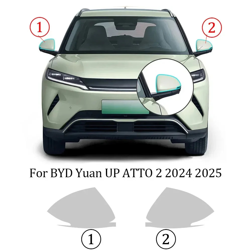 Precut PPF for BYD Yuan UP / Atto 2 (2024–2025) | TPU Headlight, Mirror & Pillar Protection - 200000182:29#Rearview Mirror Film-200000182:691#B C Pillars Film-200000182:193#Headlight Film-  DRIVEN - 8