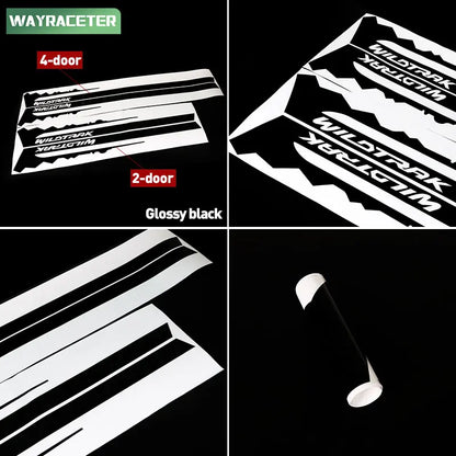 Carbon Fiber Door Side Stripe Decal for Ford Bronco 2-Door & 4-Door (2021–2024) | Wildtrak Vinyl 2-Piece Kit - 200000182:200013901#Reflective blue;5:361385#For 4-door Models-200000182:200211869#Reflective orange;5:361385#For 4-door Models-200000182:200013901#Reflective blue;5:200000990#For 2-door Models-200000182:1052#Reflective white;5:361385#For 4-door Models-200000182:350850#Reflective yellow;5:200000990#For 2-door Models-  DRIVEN - 3