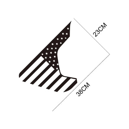 USA Flag Fender Vent Decal for Jeep Gladiator JT | Vinyl Truck Graphic Sticker - 200000182:193#Glossy Black-200000182:691#Glossy Gray-200000182:29#Glossy White-200000182:350852#Glossy Orange-200000182:10#Glossy Red-  DRIVEN - 5