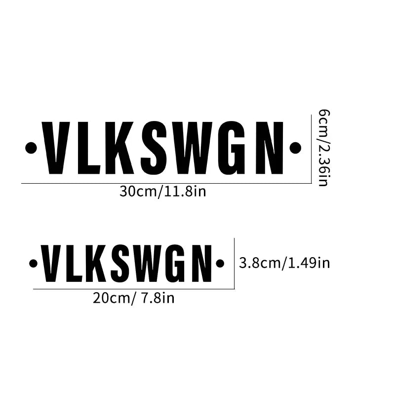 VLKSWGN Front Windshield & Rear Window Decal for VW Golf MK6 / MK7 / R / GTI | Vinyl Sticker - 200000182:366;5:361385#20x3.8CM-200000182:173;5:200000990#30x6CM-200000182:10;5:361385#20x3.8CM-200000182:366;5:200000990#30x6CM-200000182:29;5:361385#20x3.8CM-  DRIVEN - 3