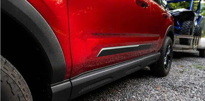 Hood Scoop Racing Stripe Decal for Ford Bronco Sport (2021+) | Vinyl Bonnet Body Graphic - 200000182:350852#Matte Black side-200000182:366#Silver Gray hood-200000182:29#Matte Black hood-200000182:10#Silver Gray side-200000182:691#Silver Gray all-  DRIVEN - 6