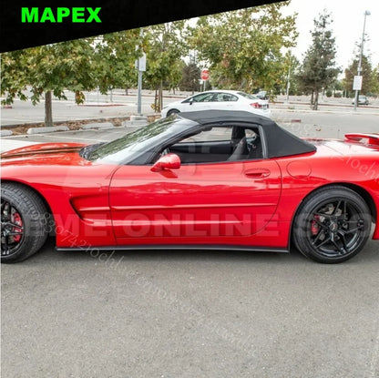 ZR1-Style Carbon Fiber Side Skirts Rocker Panel for Corvette C5 (1997–2004) | Adhesive/Screw-On Pair