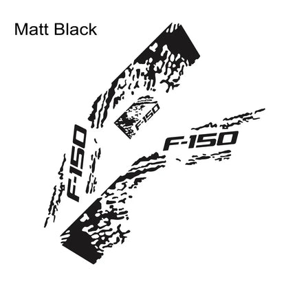 Ford F-150 Raptor Body Side Graphic Kit – Splash Grunge Vinyl Decal Set (3 Pcs) | 12 Finishes - 200000182:29#Glossy Orange-200000182:173#Glossy Yellow-200000182:175#Glossy Blue-200000182:193#Matt Gold-200000182:366#Matt Silver-  DRIVEN - 12