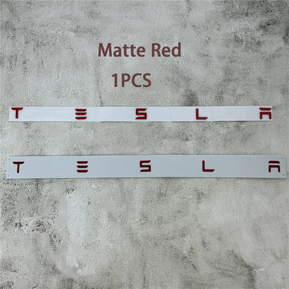 Chrome Tesla Logo Rear Tailgate Emblem Badge | Model 3 / S / X / Y Trunk Sticker Accessory - 14:200004889#Sliver-14:200004890#Glossy Black-14:200004891#Matte Black-14:200002130#Glossy Red-  DRIVEN - 7