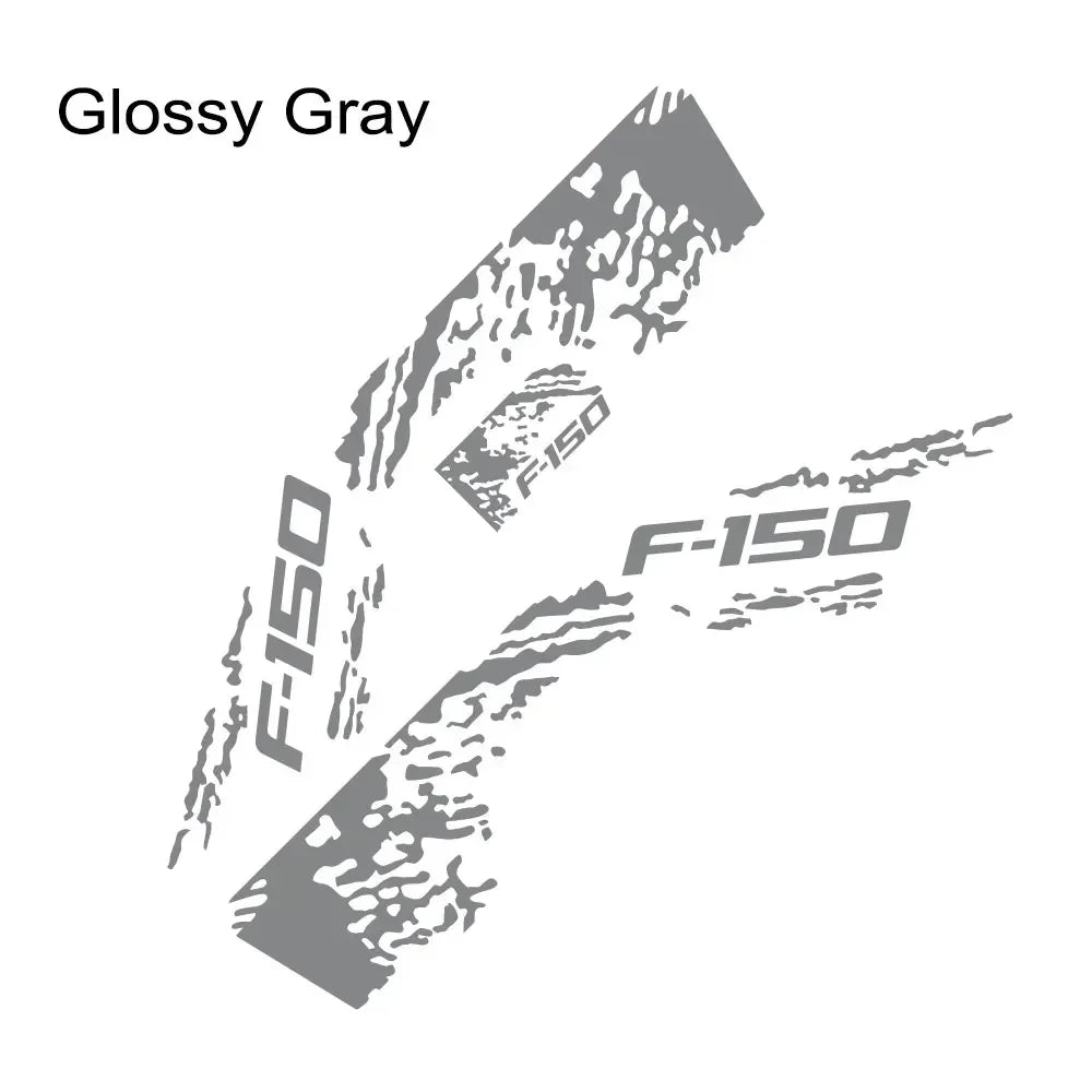 Ford F-150 Raptor Body Side Graphic Kit – Splash Grunge Vinyl Decal Set (3 Pcs) | 12 Finishes - 200000182:29#Glossy Orange-200000182:173#Glossy Yellow-200000182:175#Glossy Blue-200000182:193#Matt Gold-200000182:366#Matt Silver-  DRIVEN - 18