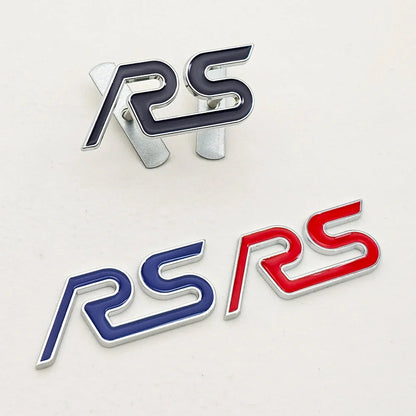 3D Metal RS Logo Badge | Grille, Fender & Trunk Sticker for Ford Fiesta / Focus RS - 200000182:10#Grill Red-200000182:691#Sticker Black-200000182:366#Grill Black-200000182:350852#Grill Blue-200000182:29#Sticker Blue-  DRIVEN - 2