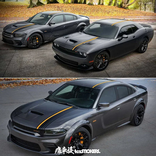 Stylish Dynamic Full-Body Appearance Vinyl Decal Kit for Dodge Charger | PVC Personality Wrap - 200000182:193-  DRIVEN - 2