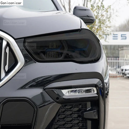 Headlight Anti-Scratch Film for BMW X6 F16 / G06 / X6M F86 / F96 (2015-2022) | Exterior Vinyl - 200000182:193#2015-2019-200000182:29#2020-2022-  DRIVEN - 5