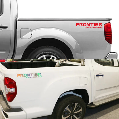 Trunk Bed Side Decal for Nissan Frontier | Custom Vinyl Truck Graphic 2-Pack - 200000182:350850#Matt Black-200000182:350853#Carbon Fiber-200000182:496#Matt Silver-200000182:1052#Colorful Laser-200000182:691#Glossy Gray-  DRIVEN - 3