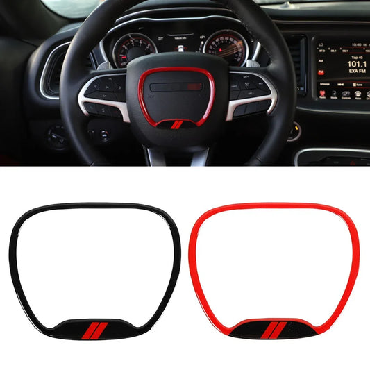 Steering Wheel Central Ring Trim Cover for Dodge Challenger / Charger (2015+) | CE Certified - 200000182:193-  DRIVEN - 1