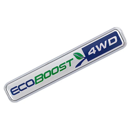 3D Metal 4WD EcoBoost Trunk Badge | Ford F-150 / Focus / Fiesta / Edge Logo Sticker - 200000182:691#4WD Silver-200000182:10#4WD Silver Black-200000182:193#Silver-200000182:29#Silver Black-  DRIVEN - 3