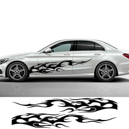 Flame Graphics Side Body Sticker | 2-Piece Universal Vinyl Sports Racing Decal - 200000182:193#Glossy Black;5:361385#150cmx25cm-200000182:29#Glossy White;5:361385#150cmx25cm-200000182:691#Glossy Gray;5:361385#150cmx25cm-200000182:10#Glossy Red;5:361385#150cmx25cm-200000182:350852#Matt Black;5:361385#150cmx25cm-  DRIVEN - 1