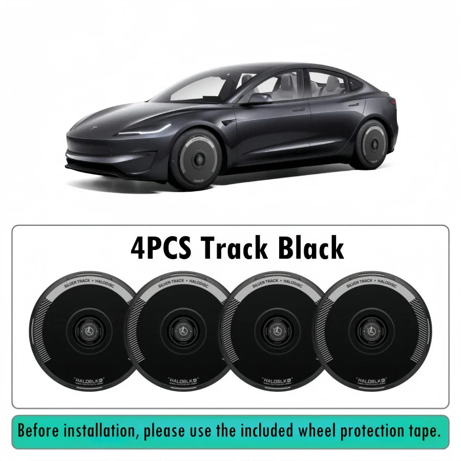 Haloblk Hub Caps for Tesla Model Y Juniper (2025–2026) | 19" & 20" High-Performance Wheel Cover Set
