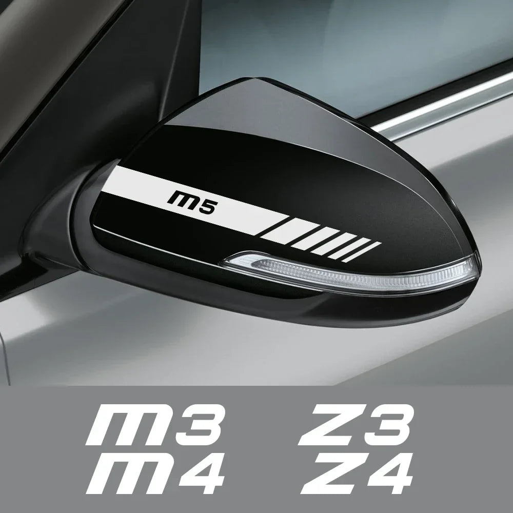 Side Mirror Decoration Sticker for BMW Z4 / M4 / M3 (E85, G29, F82, F83, F80) | 2-Piece Vinyl - 200000182:1052#For Z8;355:203282824#Silver White-200000182:1052#For Z8;355:203282825#Red-200000182:173#For Z1;355:203282825#Red-200000182:496#For Z3;355:203282823#Black-200000182:496#For Z3;355:203282824#Silver White-  DRIVEN - 1