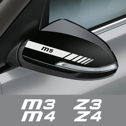 Side Mirror Decoration Sticker for BMW Z4 / M4 / M3 (E85, G29, F82, F83, F80) | 2-Piece Vinyl - 200000182:1052#For Z8;355:203282824#Silver White-200000182:1052#For Z8;355:203282825#Red-200000182:173#For Z1;355:203282825#Red-200000182:496#For Z3;355:203282823#Black-200000182:496#For Z3;355:203282824#Silver White-  DRIVEN - 1