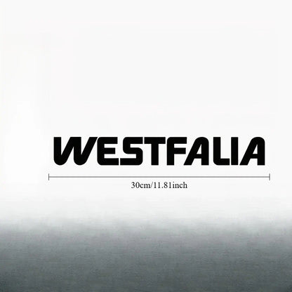 Westfalia-Style Multi-Color Waterproof Vinyl Decal | RV, Camper Van & Car Sticker - 14:200004889#Black-14:200004890#White-  DRIVEN - 4