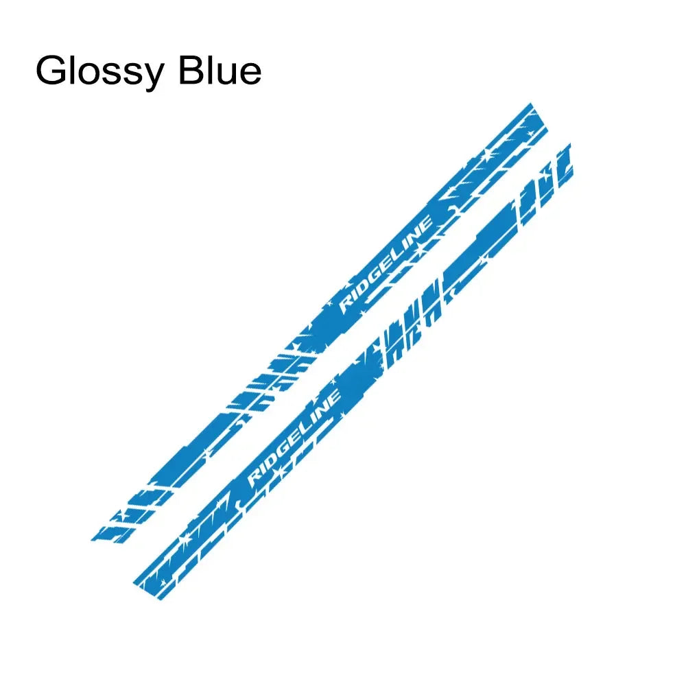 Door Side Skirt Stripe Decal for Honda Ridgeline | 2-Piece Vinyl Pickup Truck Graphic - 200000182:496#Matt Silver-200000182:173#Matt Gold-200000182:175#Glossy Blue-200000182:366#Glossy Yellow-200000182:350852#Glossy Orange-  DRIVEN - 8