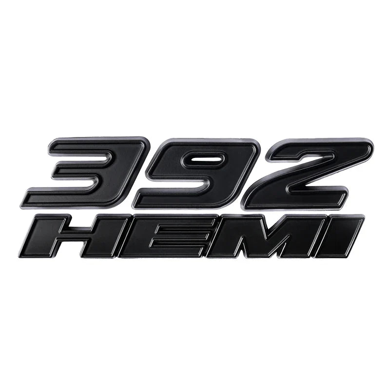 3D Metal HEMI 392 345 Emblem Badge Sticker for Dodge Charger / RAM 1500 / Journey / Caliber - 200000182:691#Black-200000182:10#Silver Red Black-200000182:200013901#Red Black-200000182:200006152#Red-200000182:350850#Silver Red White-  DRIVEN - 11