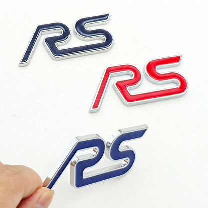 3D Metal RS Logo Badge | Grille, Fender & Trunk Sticker for Ford Fiesta / Focus RS - 200000182:10#Grill Red-200000182:691#Sticker Black-200000182:366#Grill Black-200000182:350852#Grill Blue-200000182:29#Sticker Blue-  DRIVEN - 6