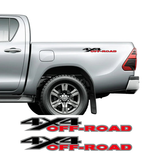 4x4 Off-Road Graphic Decal for Ford F-150 / Silverado / Sierra / RAM / Dmax | 2-Piece Trunk Vinyl Sticker - 200000182:193#4x4 decal-  DRIVEN - 1