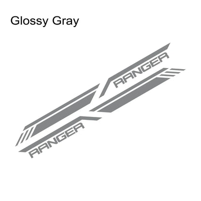 Side Stripe Decal for Ford Ranger Raptor T6 / XLT / T7 / T8 | Pickup Bed Vinyl Graphic - 200000182:691#Glossy Gray-200000182:29#Glossy White-200000182:350852#Glossy Orange-200000182:10#Glossy Red-200000182:193#Glossy Black-  DRIVEN - 11