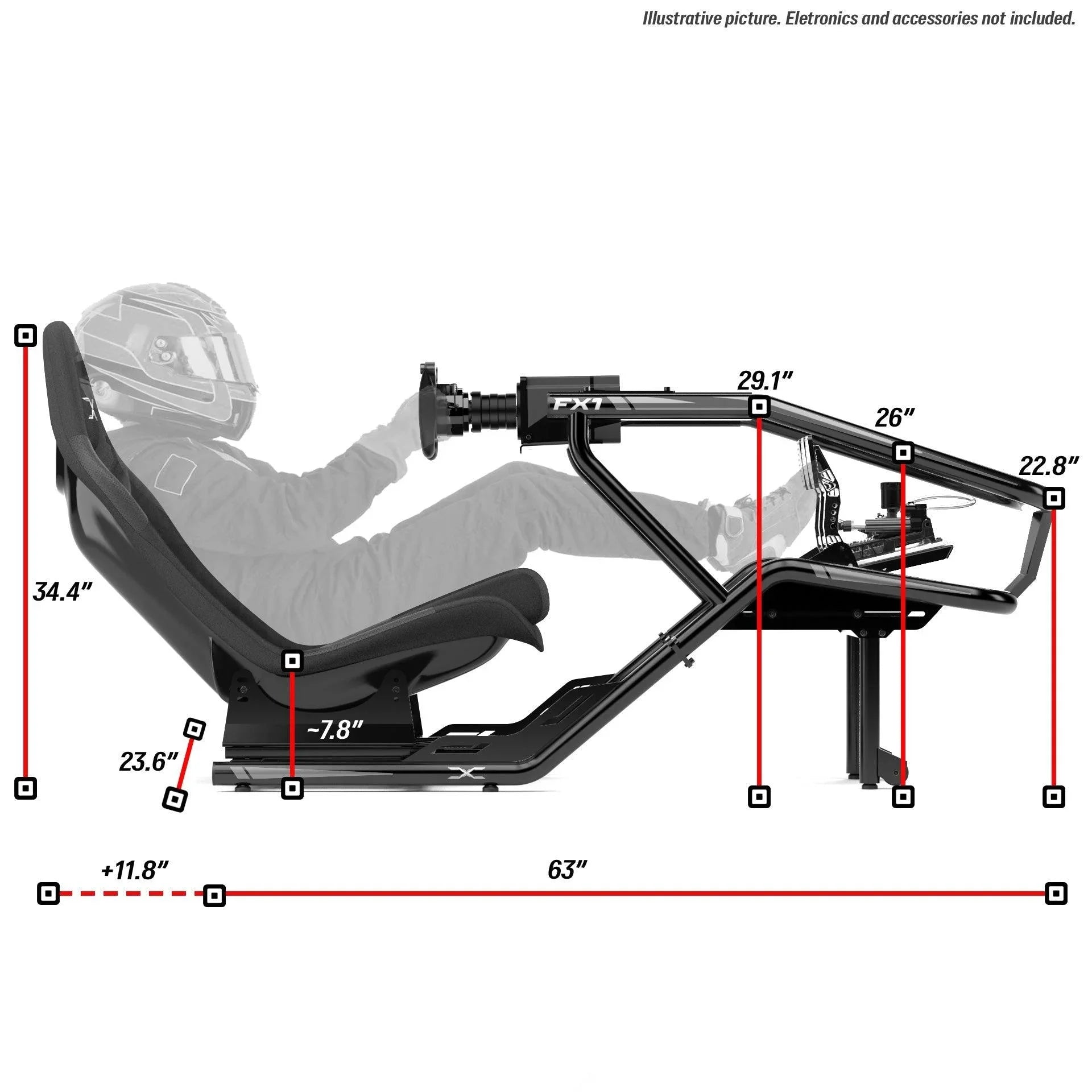SIM RACING COCKPIT FX1 - FORMULA - 201010120000-2010101120007-2010101160004-2010101140007-  DRIVEN - 4