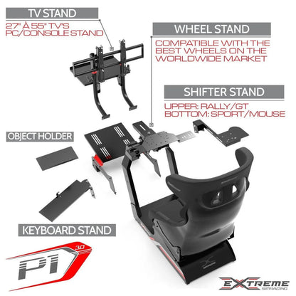 SIM RACING COCKPIT P1 3.0 FULL ACCESSORIES - 903-1528-1101-2449-  DRIVEN - 16