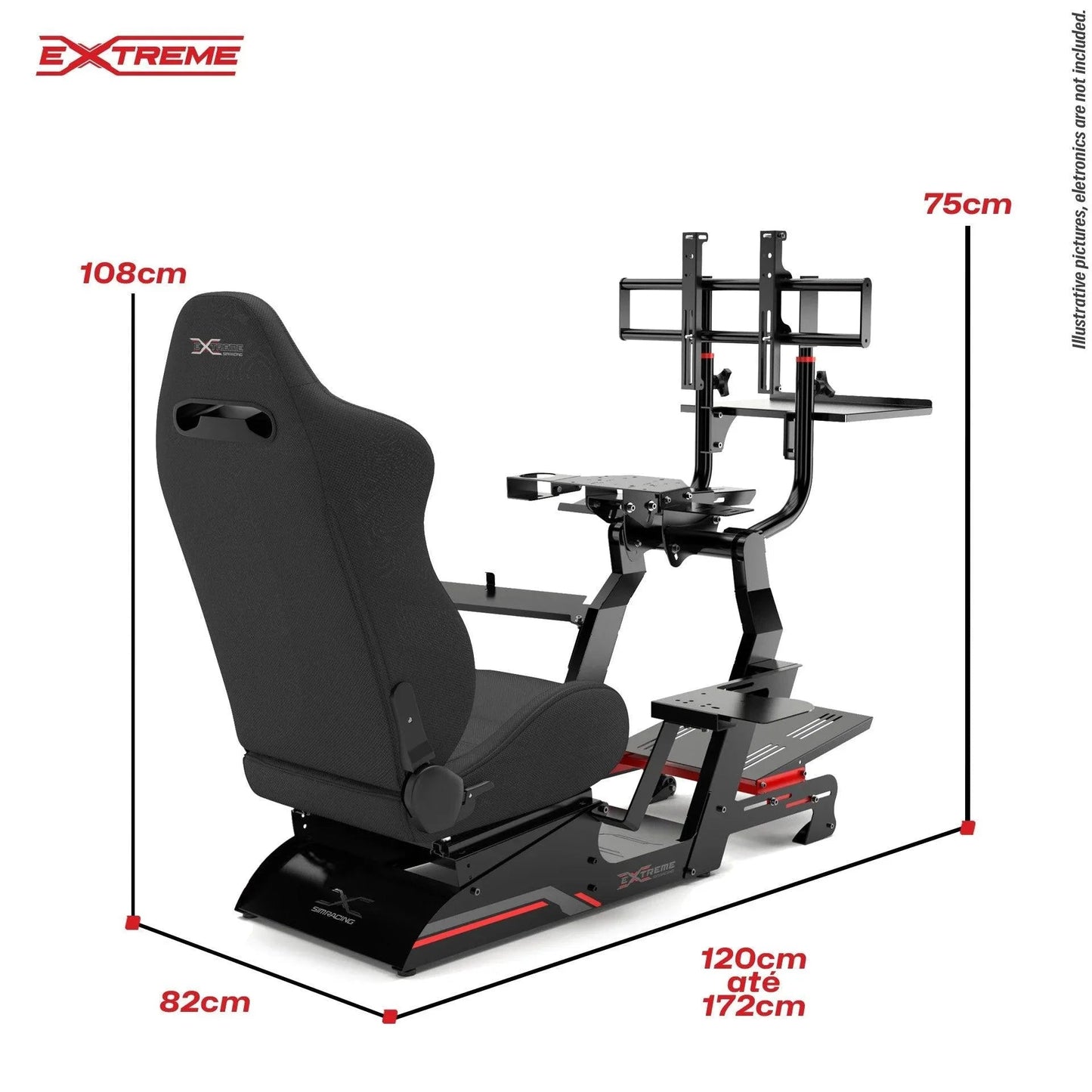SIM RACING COCKPIT XT PREMIUM LITE 3.0 FULL ACCESSORIES - 1103-  DRIVEN - 3