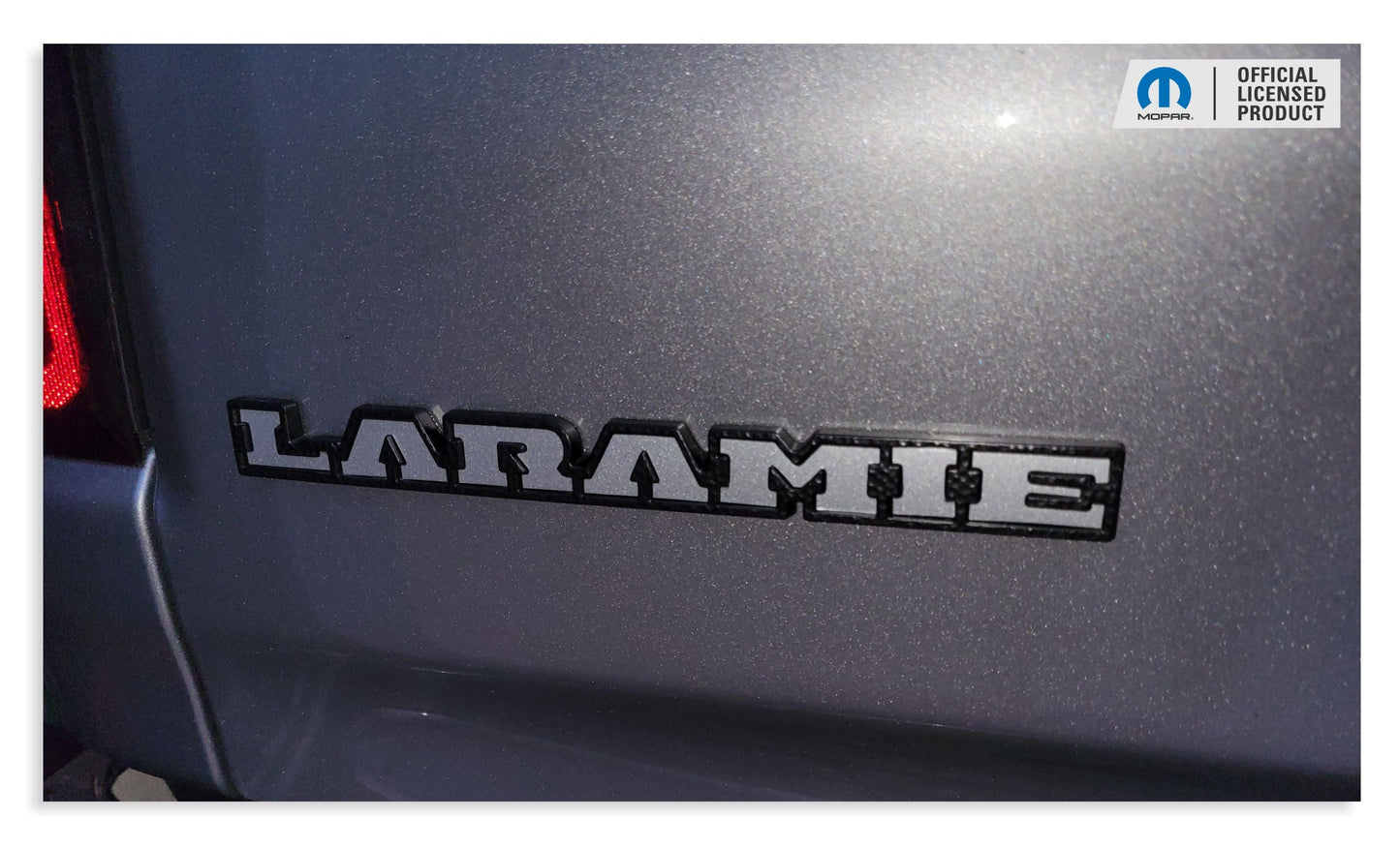 LARAMIE Tailgate Emblem Inlay Decal - 2019-2026 Ram Laramie 2500 3500 - sku-44268745130171-sku-44268745162939-sku-44268745195707-sku-44268745228475-sku-44268745261243-  DRIVEN - 1