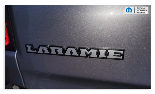 LARAMIE Tailgate Emblem Inlay Decal - 2019-2026 Ram Laramie 2500 3500 - sku-44268745130171-sku-44268745162939-sku-44268745195707-sku-44268745228475-sku-44268745261243-  DRIVEN - 1