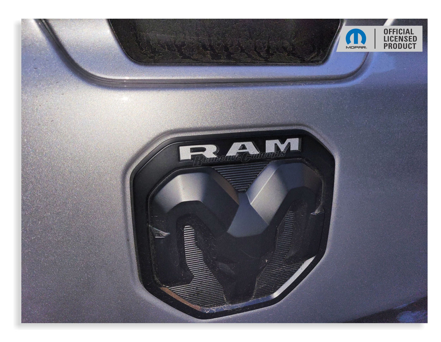RAM Rear Emblem Inlay Decal - 2019-2024 Ram - Ram19:RAM-Medallion-01-Ram19:RAM-Medallion-03-Ram19:RAM-Medallion-02-Ram19:RAM-Medallion-04-Ram19:RAM-Medallion-05-  DRIVEN - 5