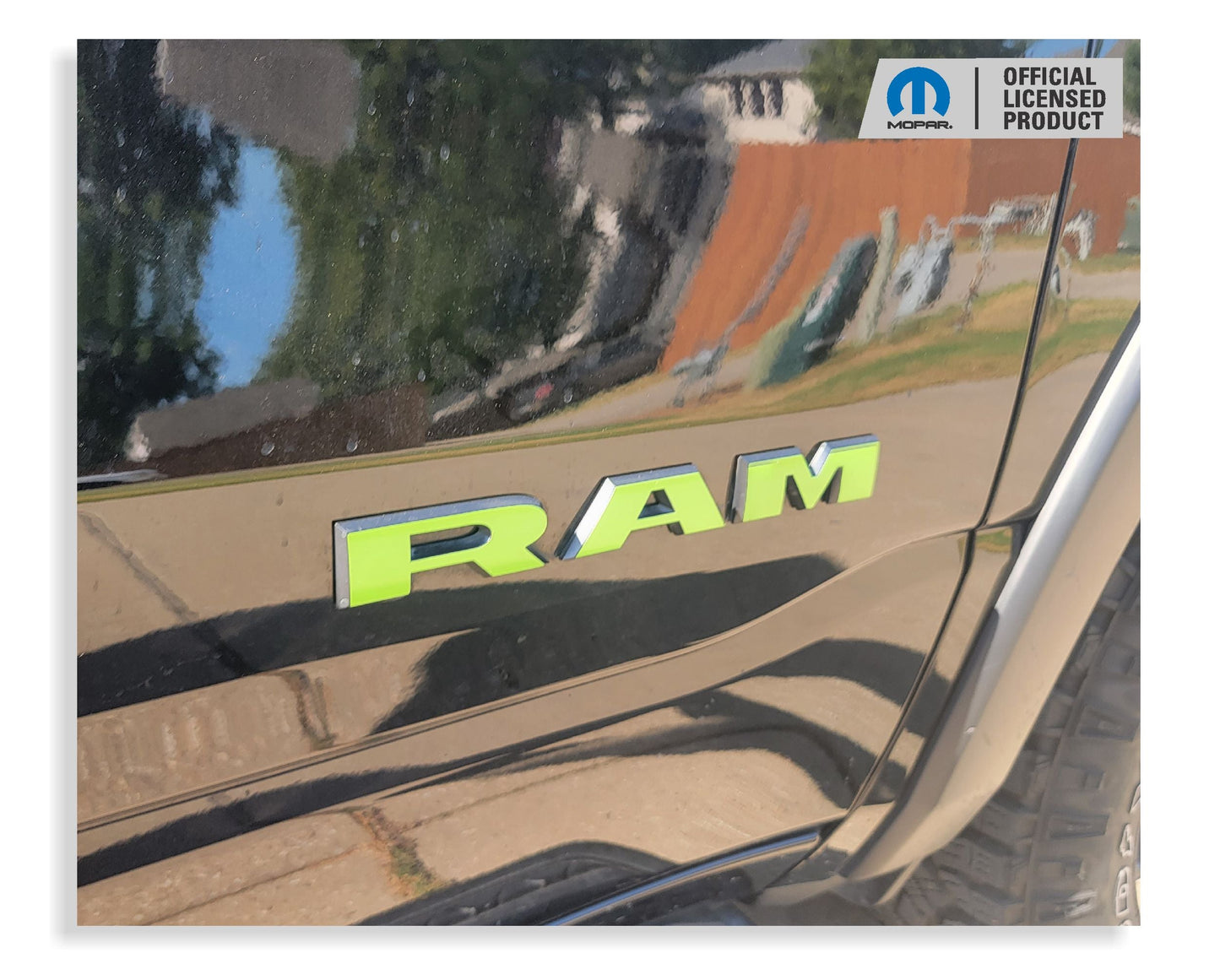 RAM Door Emblem Overlay Decals   - 2019-2024 Ram 2500, 3500 - sku-44824228462779-sku-44824228495547-sku-44824228528315-sku-44824228561083-sku-44824228593851-  DRIVEN - 9