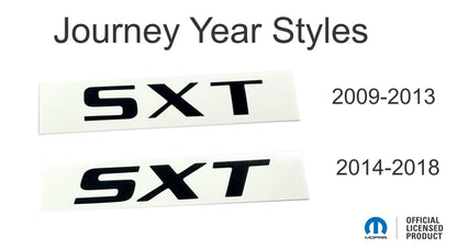 SXT Emblem Overlay Decal  - Dodge Journey - Journey:SXT-B-01-Journey:SXT-B-02-Journey:SXT-B-03-Journey:SXT-B-04-Journey:SXT-B-05-  DRIVEN - 4