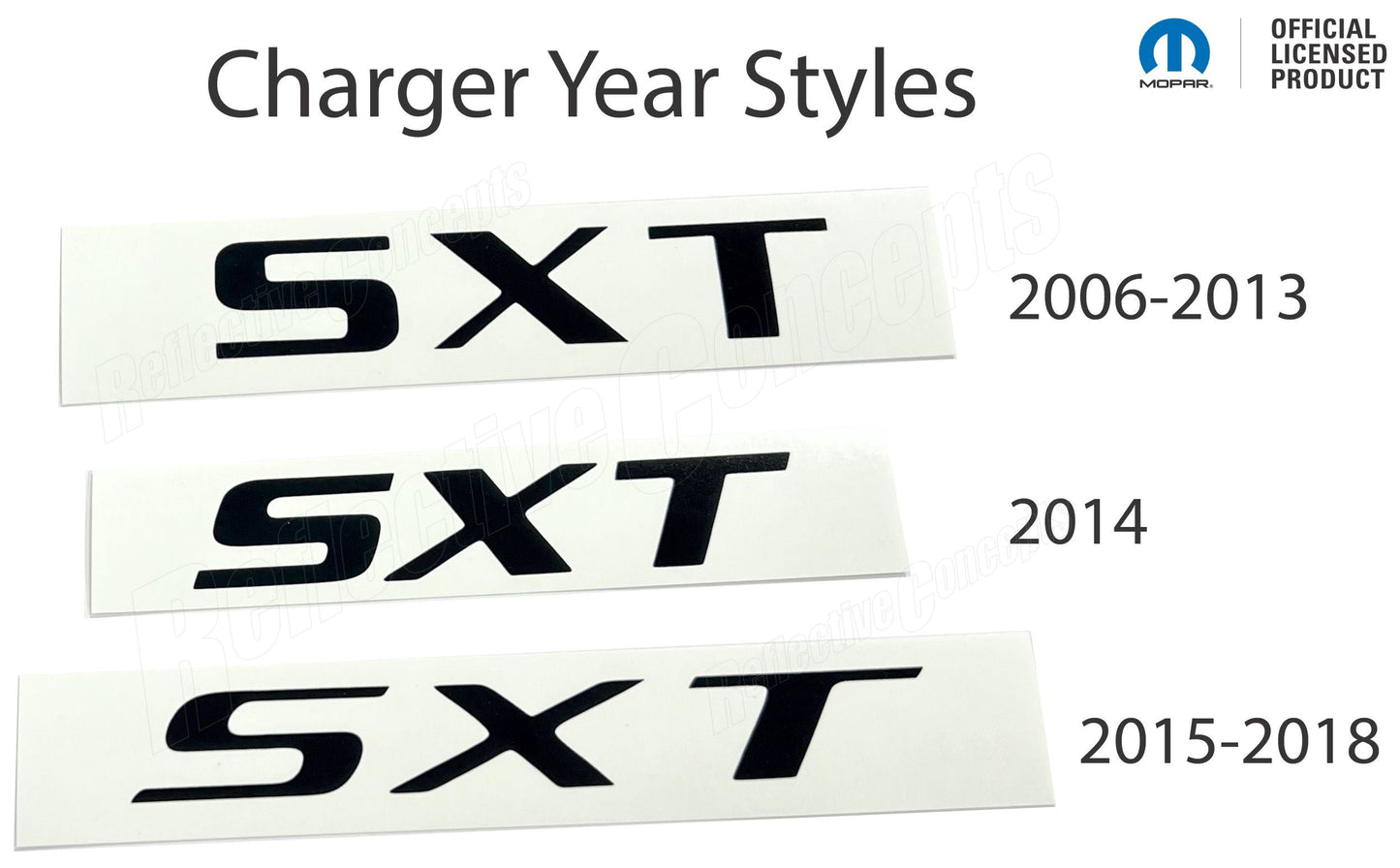 SXT Trunk Emblem Overlay Decal  - Dodge Charger SXT - sku-43596731777211-sku-43596731809979-sku-43596731842747-sku-43596731875515-sku-43596731908283-  DRIVEN - 3