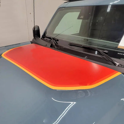 Retro Sunset Hood & Waistline Stripe Decal for Ford Bronco (2021–2023) | Custom Vinyl Wrap Graphics - 200000182:10#hood with waistline-200000182:691#waistline only-200000182:29#hood only-  DRIVEN - 7