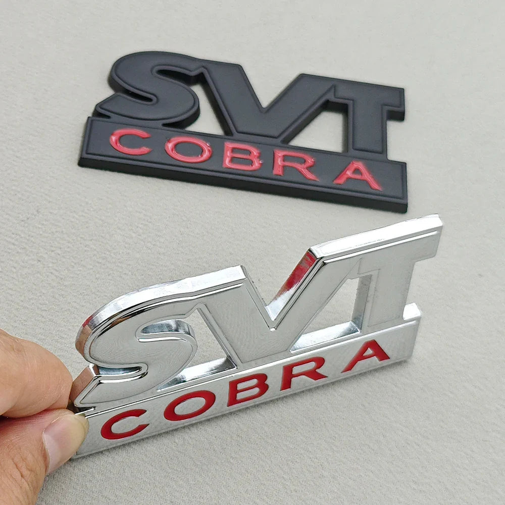 3D Metal SVT Cobra Badge Emblem | Grille & Trunk Sticker for Ford Mustang - 200000182:193#Grill Chrome-200000182:29#Grill Black-200000182:691#Sticker Chrome-200000182:10#Sticker Black-  DRIVEN - 6