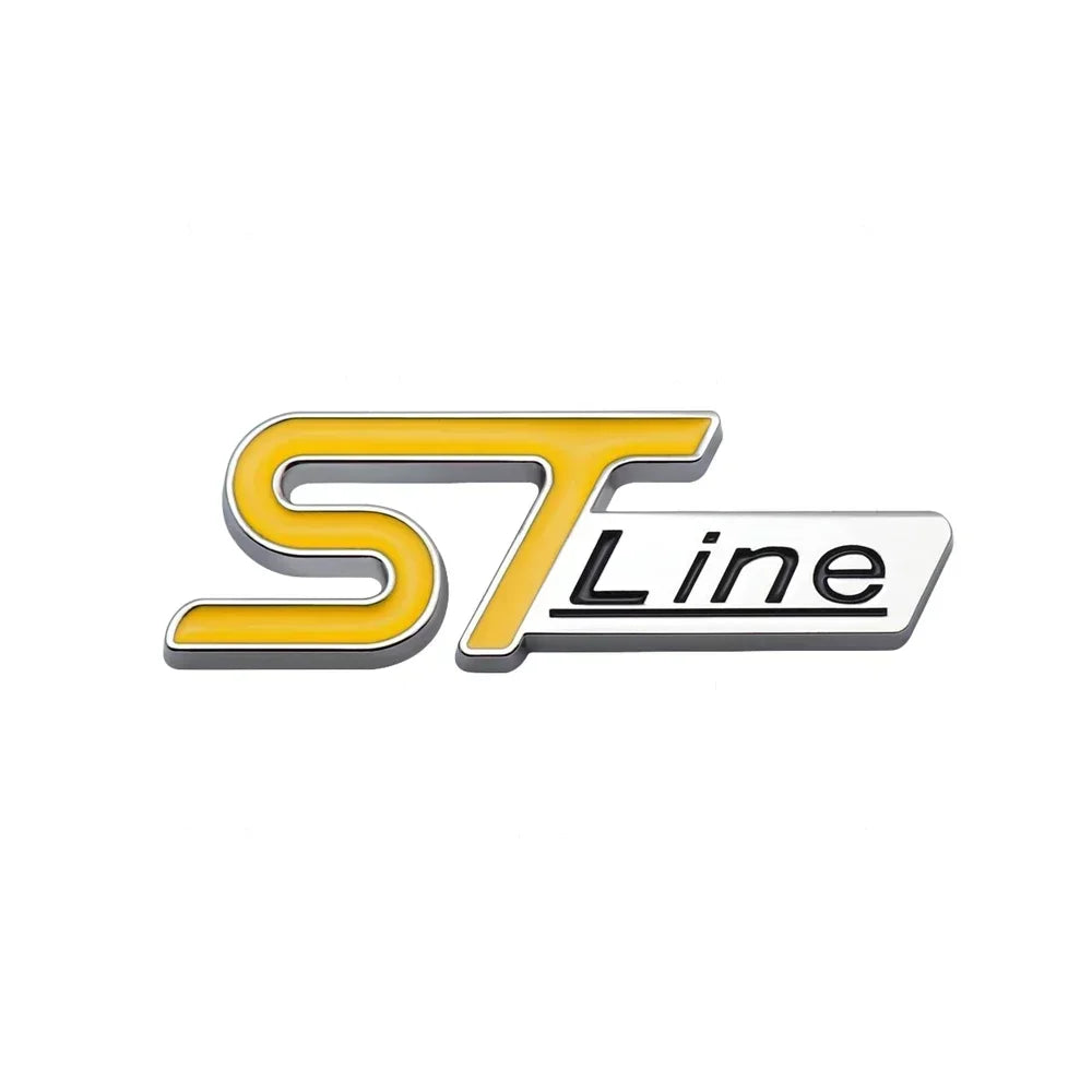 3D Metal ST Line Trunk Badge | Ford Focus / Mondeo / Kuga / Ecosport Emblem - 200000182:350686#Silver Blue;5:361385#7.9 x 2.7cm-200000182:496#Black Blue;5:361385#7.9 x 2.7cm-200000182:173#Silver Yellow;5:361385#7.9 x 2.7cm-200000182:175#Black Yellow;5:361385#7.9 x 2.7cm-200000182:350850#Black Green;5:361385#7.9 x 2.7cm-  DRIVEN - 8