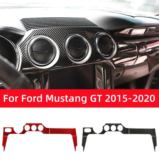 Carbon Fiber Dashboard Panel Trim for Ford Mustang GT (2015-2021) | Interior Decal Kit - 200000182:10;5:100014064#Left-hand drive-  DRIVEN - 1