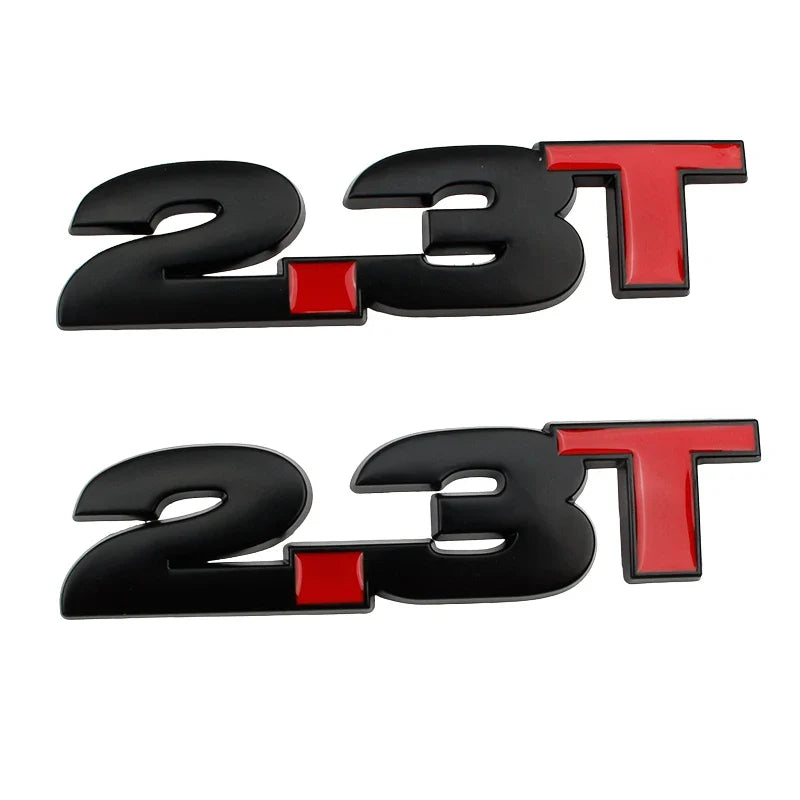 3D Metal 2.3T Displacement Badge for Ford Mustang GT / Shelby EcoBoost | Emblem Sticker - 200000182:691#C-200000182:29#B-200000182:193#A-  DRIVEN - 5